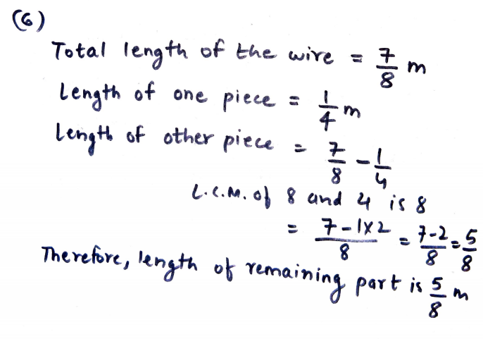 Ex 7.6, 6 - A piece of wire 7/8 metre long broke into two pieces